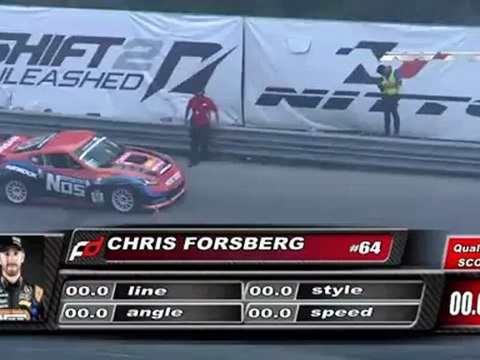 CHRIS FORSBERG at Formula Drift Round 4, Wall Stadium NJ, Top 32 (2nd run)