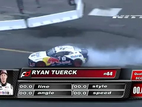 RYAN TUERCK at Formula Drift Round 4, Wall Stadium NJ, Top 32 (2nd run)
