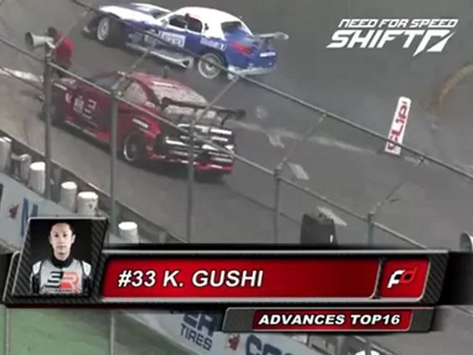 KEN GUSHI vs ERIC OSULLIVAN @ Top 32 battle for Top 16 Formula Drift Wall NJ