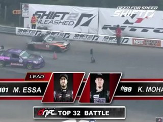 MICHAEL ESSA vs KYLE MOHAN @ Top 32 battle for Top 16 Formula Drift Wall NJ