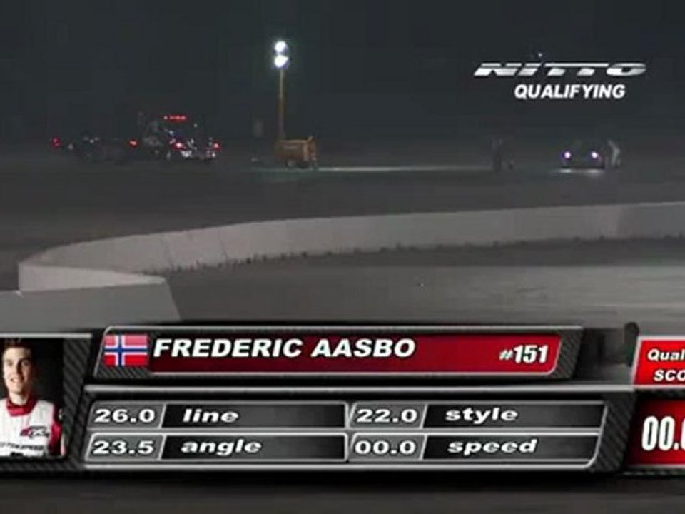 VAUGHN GITTIN During Qualifying for Top 32 @Formula Drift Las Vegas 2011 (second run)