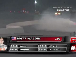 MATT WALDIN  During Qualifying for Top 32 @Formula Drift Las Vegas 2011 (second run)