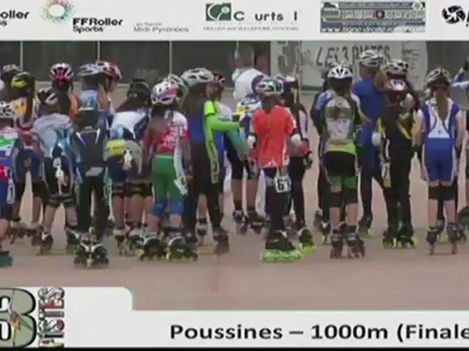 3pistes 2012/Pibrac/ poussines -  finale 1000m