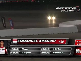 ROBBIE NISHIDA  During Qualifying for Top 32 @Formula Drift Las Vegas 2011 (second run)