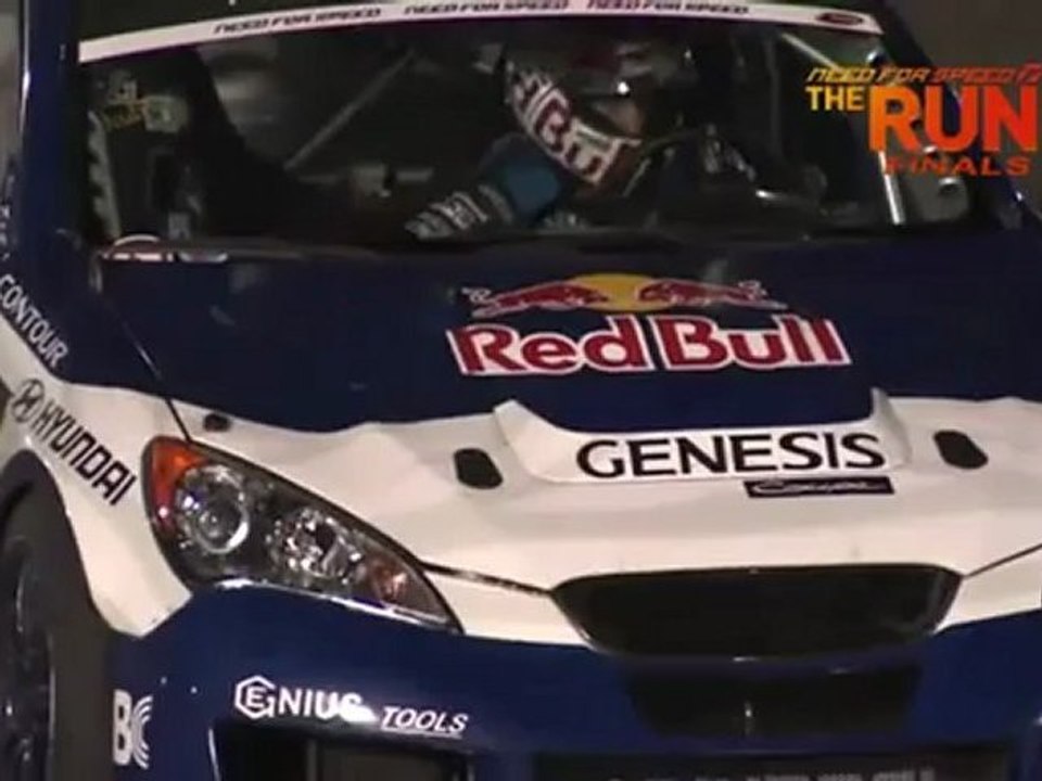 DARREN MCNAMARA vs RHYS MILLEN  during battle for 1st place @ Formula Drift Las Vegas 2011