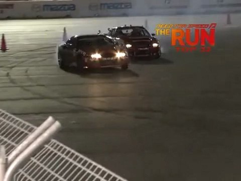 DAIJIRO YOSHIHARA vs ROSS PETTY during qualifying for Top 16 @ Formula Drift Las Vegas 2011