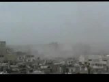 فري برس حمص قصف صاروخي والدخان يملئ سماء حمص 15 4 2012 Homs