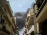 فري برس حمص جورة الشياح قصف عنيف على الحي بالمدفعية  تقرير عن 14 4 2012 Homs