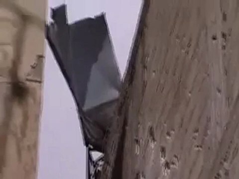 فري برس حمص القرابيص والدمار الذي نزل بلحي من القصف الاسدي 15 4 2012 ج4 Homs