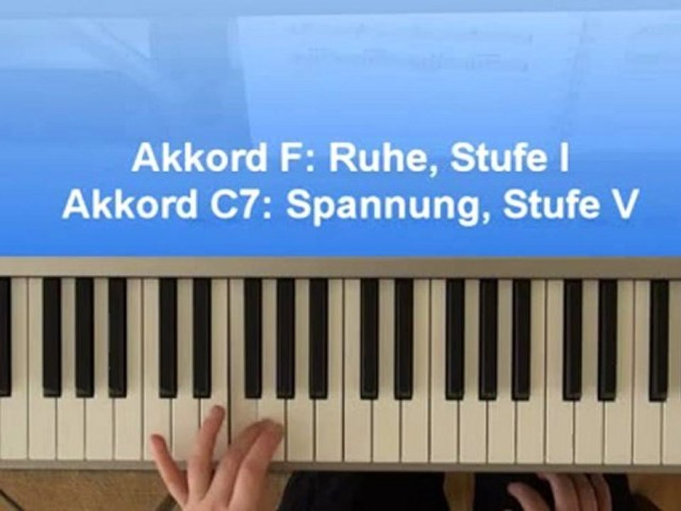 Klavier lernen: Akkorde anwenden, Lektion 19