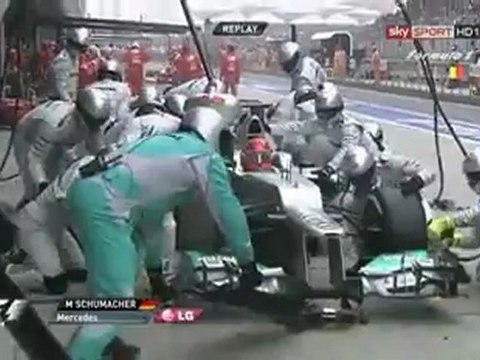 Schumacher'i Yarış Dışı Bırakan Lastik Değişimi - formulabir.net