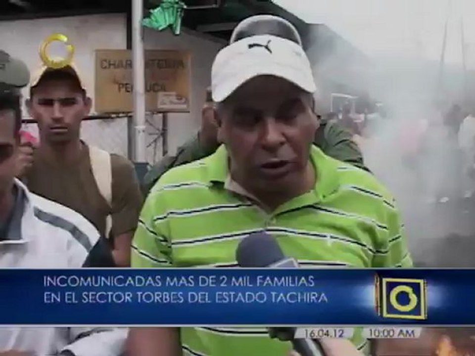Incomunicadas más de dos mil familias en Táchira por la caída de calzada