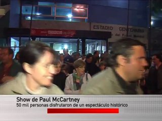 50 mil personas disfrutaron del concierto de Paul Mc Cartney en Uruguay