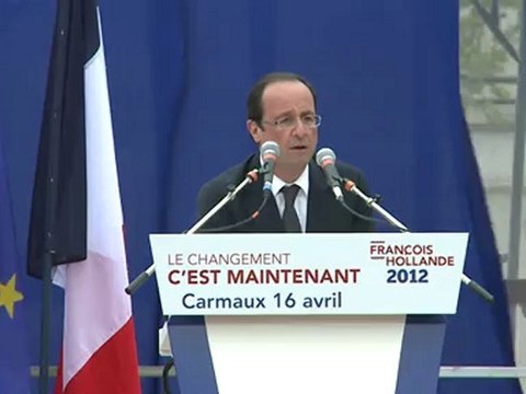 Meeting de François Hollande à Carmaux