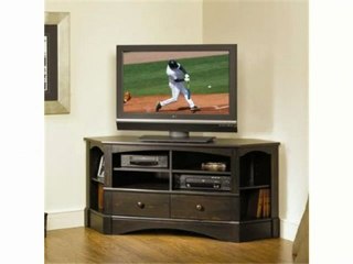 ANTIQUED PAINT Corner TV Stand