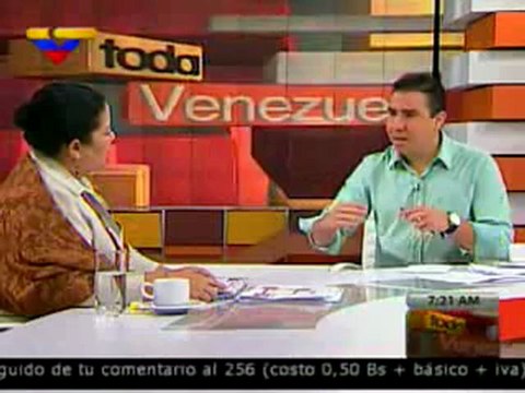 (VIDEO) Toda Venezuela 16.04.2012 Yadira Cordova vicepresidenta del Área Social 1/2