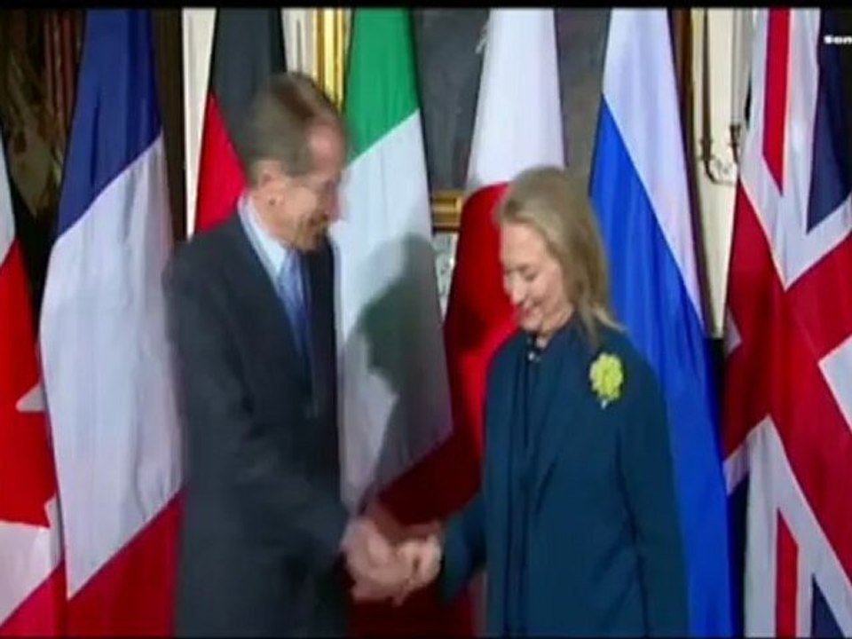 G-8 Plenary Session with Hillary Clinton