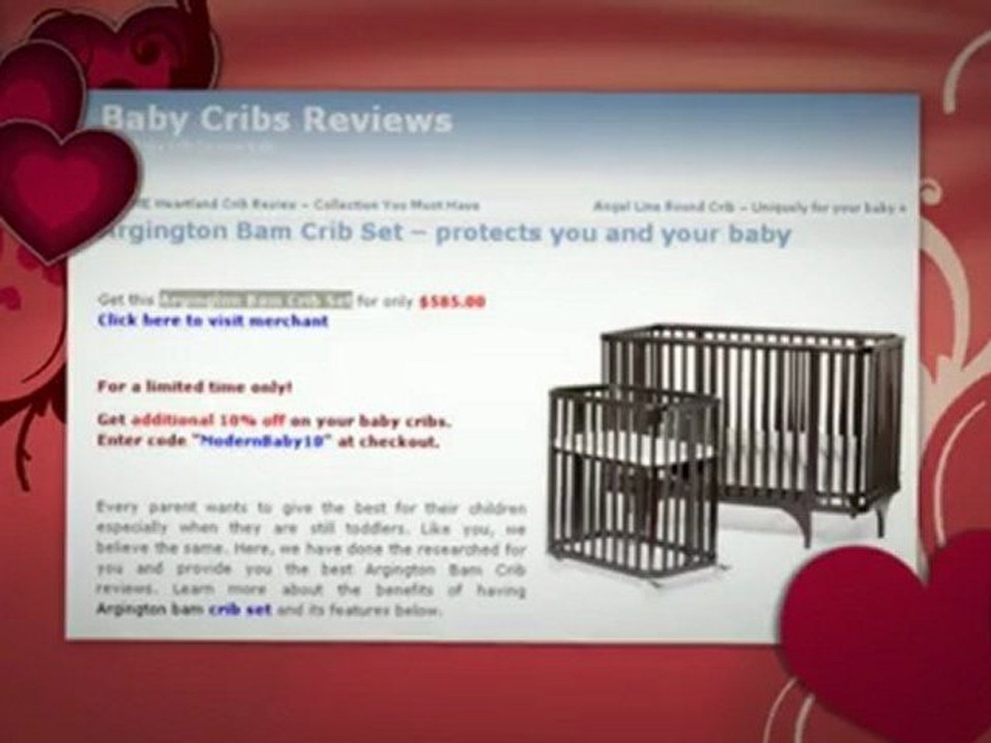 Argington Bam Crib Set Video Dailymotion