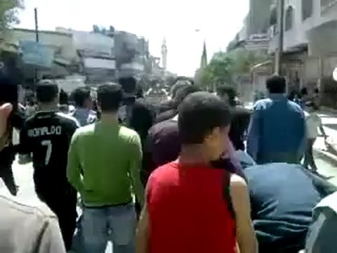 فري برس حماة المحتلة مظاهرة حي الصابونية 16 4 2012 Hama