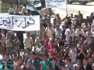 فري برس ريف حلب الغربي إبين مظاهرة الاثنين  16 4 2012 ‫ Aleppo