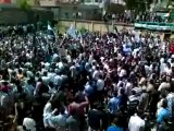 فري برس درعاإنخل مظاهرة صباحية حاشدة في ساحة الشهداء 16 4 2012 ج1 Daraa