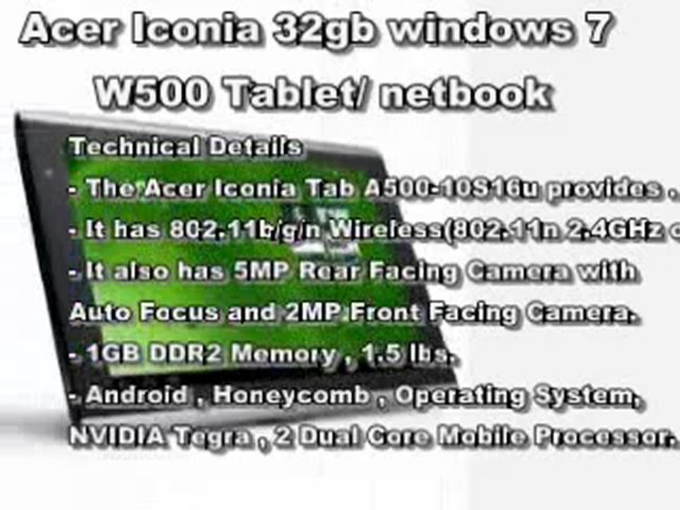 Acer Iconia Tab A500-10S16u 10.1-Inch Tablet Computer Aluminum Metallic Review | Acer Iconia Tab A500-10S16u Sale
