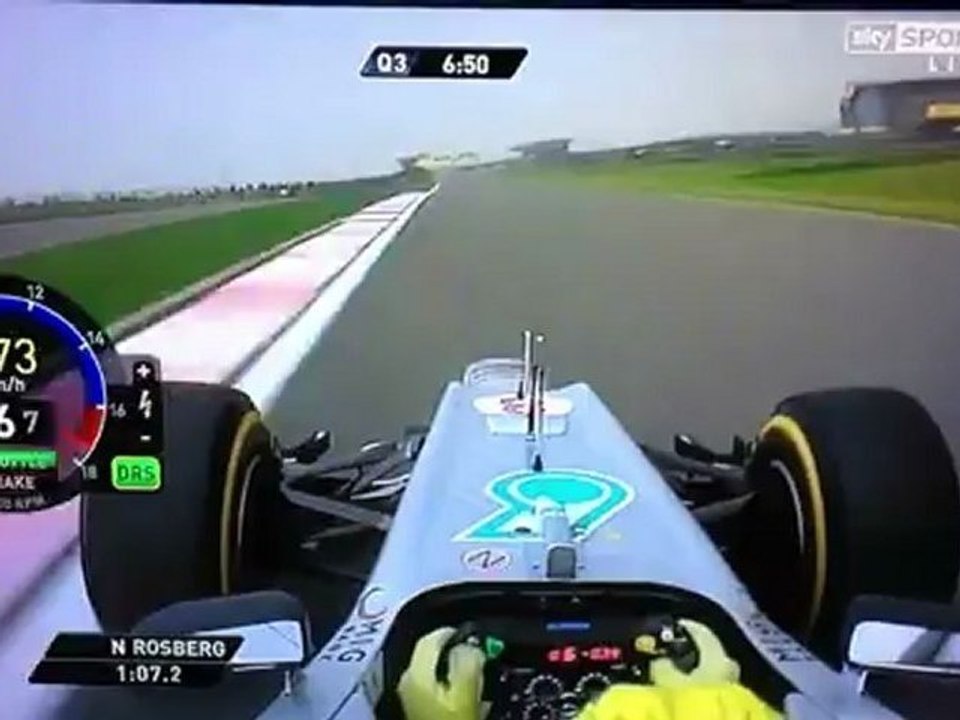 Nico Rosberg Pole Lap f1 china 2012