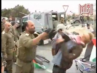 Un militaire frappe un militant pro-palestinien danois