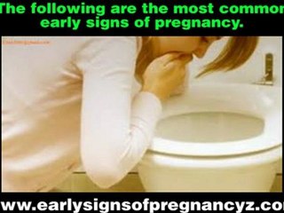 Early Signs of Pregnancy