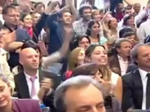 El anuncio de la expropiación de YPF a Repsol