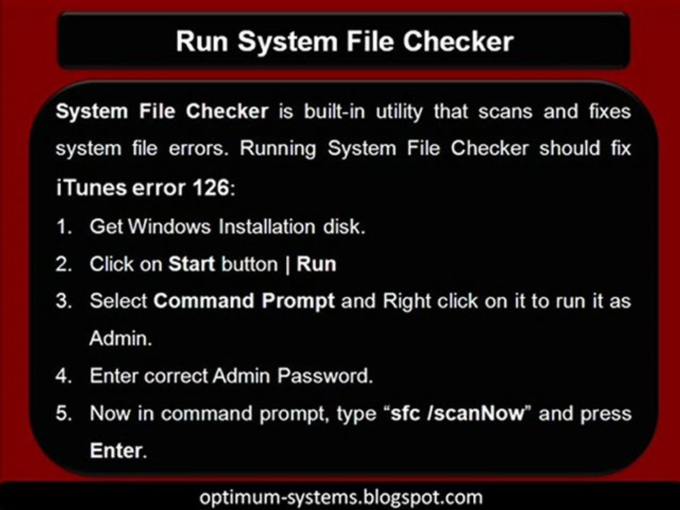 How To Fix iTunes Error 126