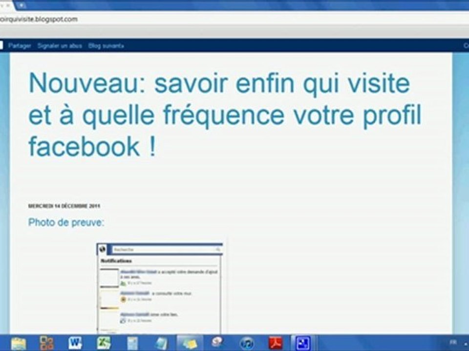 Solution 2012 : Savoir qui visite mon profil Facebook!