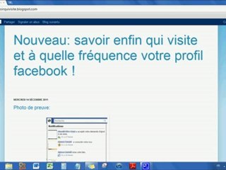 Solution 2012 : Savoir qui visite mon profil Facebook!
