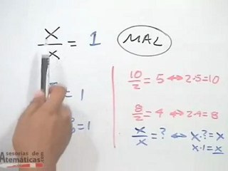 ¿Por qué da error dividir X entre X? Aprende a evitarlo con nuestros videos gratuitos 📚