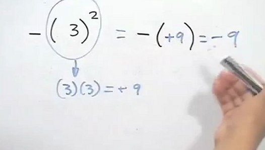 Error al elevar un numero negativo Vídeo Dailymotion