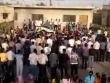 فري برس  درعا إنخل مظاهرة صباحية نصرة لبصر الحرير وكل المدن المنكوبة 17 4 2012 Daraa