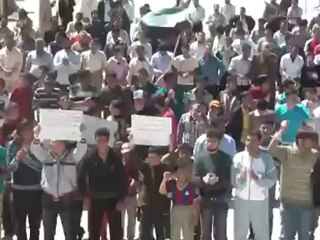 Скачать видео: فري برس ريف حلب الغربي  إبين  مظاهرة الاثنين 16 4 2012 ‫ج1 Aleppo