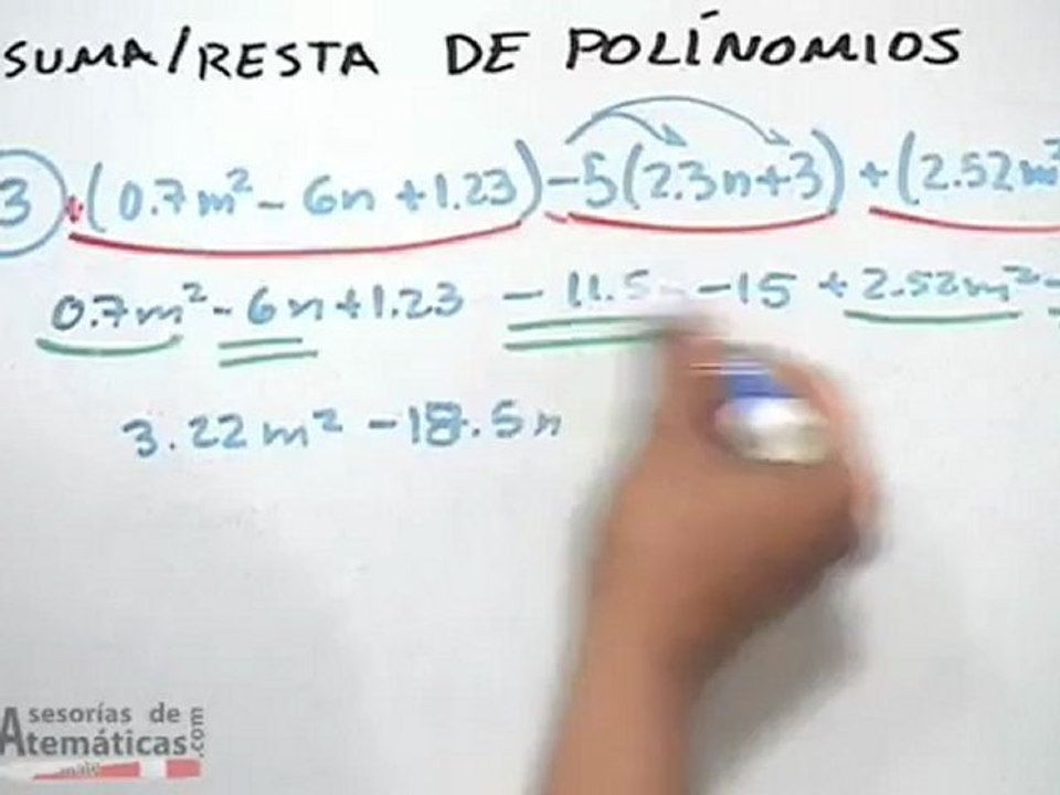 Suma / resta de polinomios