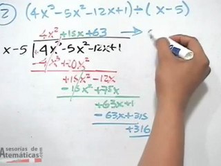 División de polinomios