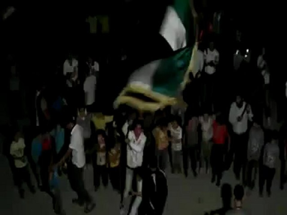 فري برس الحسكه القامشلي مظاهرة مسائية في حي قدوربك 16 4 2012 ALhasaka