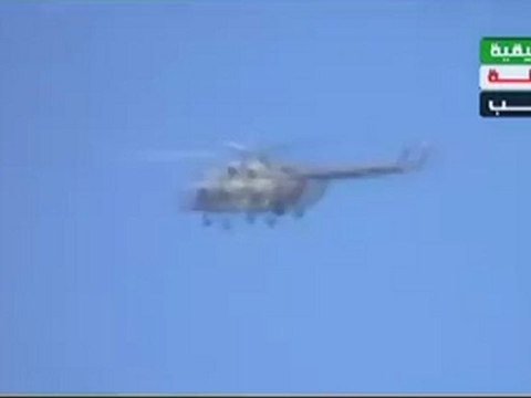 فري برس ادلب قصف الطيران الحربي للمدينة 16 4 2012 Idlib