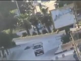 فري برس ادلب توغل الدبابات ضمن أحياء المدينة 16 4 2012 Idlib