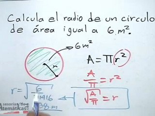 Ejercicios de área y perimetro de circunferencia