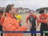 Les nageurs sauveteurs en formation sur la côte basque