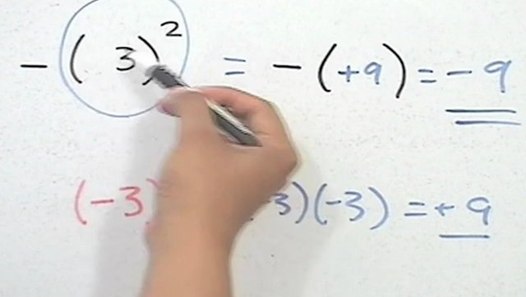 Error al elevar un numero negativo al cuadrado HD