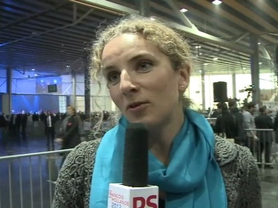 Interview de Delphine Batho au meeting de François Hollande à Lille