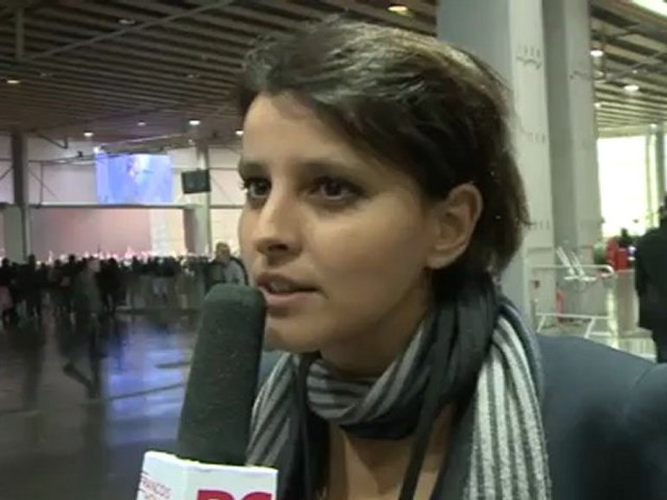 Interview de Najat Vallaud-Belkacem au meeting de François Hollande à Lille
