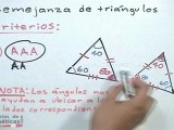 Criterios de triángulos semejantes - HD