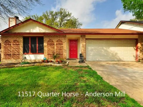 11517 Quarter Horse - Anderson Mill Home for Sale