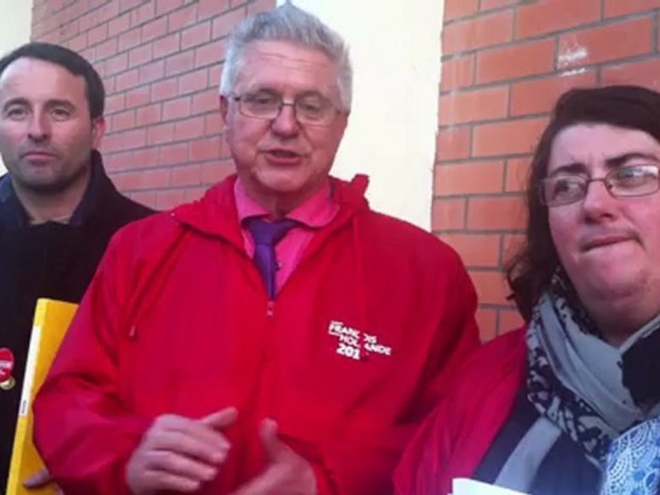 Porte à porte pour François Hollande Quartier nord de Clichy avec Gilles Catoire et les camarades de Clichy